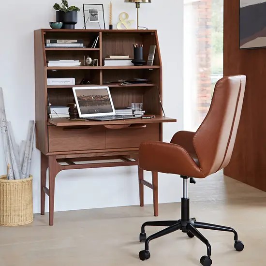 Bureau secrétaire : meuble vintage pratique et compact - NuageDeco