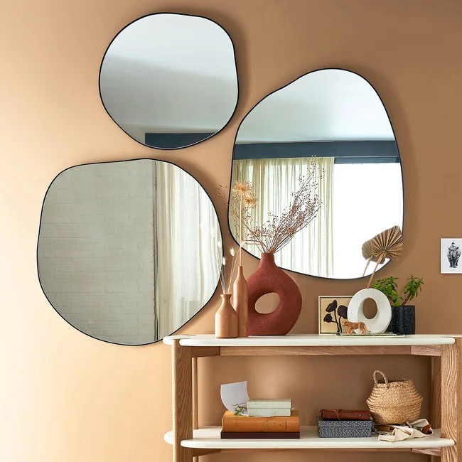 miroir mural design - miroirs rectangles, carrés ou ronds
