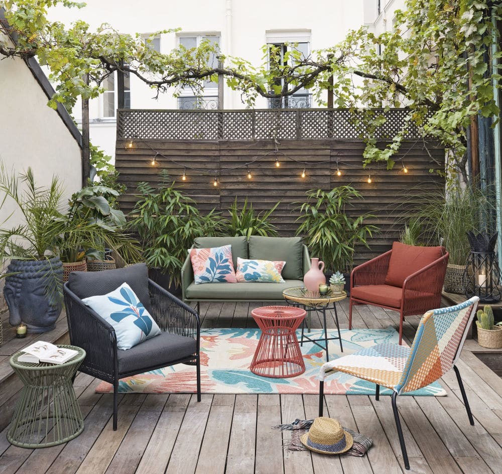 climat Événement Conformité à mobilier pour terrasse et balcon large